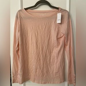 NWT Small Ann Taylor Loft Pink Long Sleeve Shirt